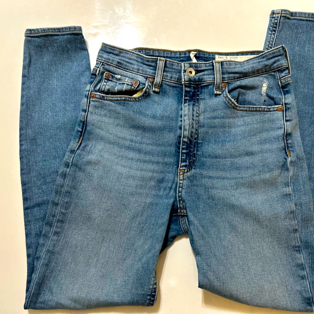rag & bone Blue Skinny Jeans Classic Denim